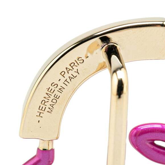 HERMES Pink Scarf - Picture 4 of 5